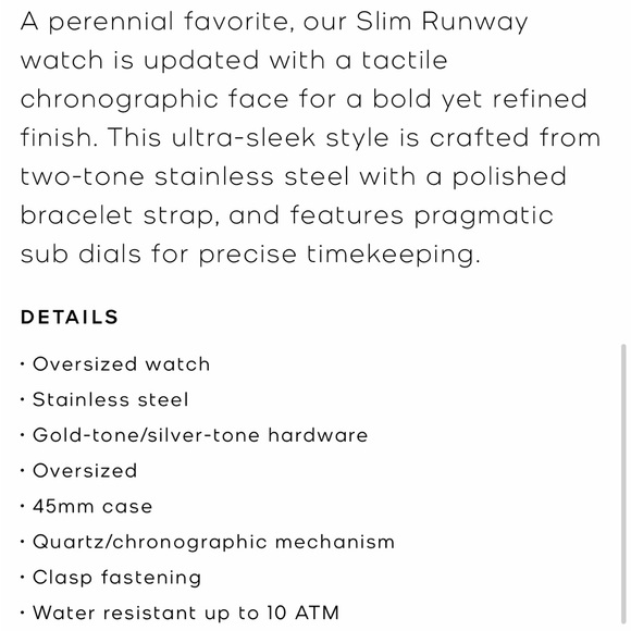 Michael Kors, silver and gold watch. Unisex - Picture 6 of 6